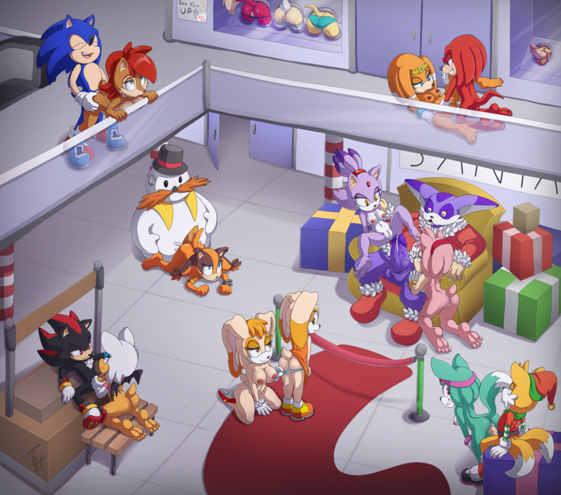Sonic the hedgehog Sonic porn Sally Acorn Knuckles The Echidna Dr. Eggman