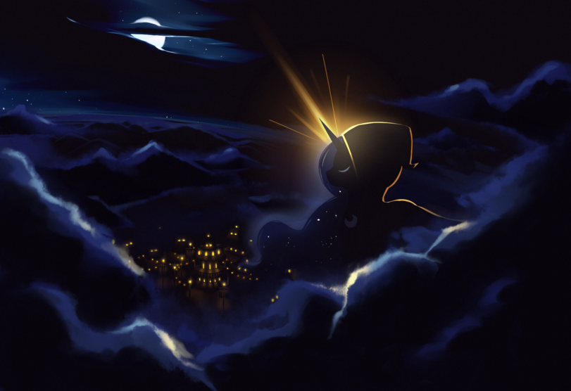 Mlp Art & Music my little pony Princess Luna royal Goodby