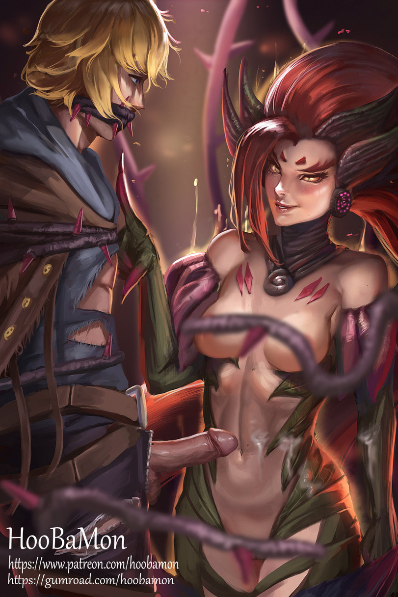 Ezreal League of Legends Zyra LoL porn r34